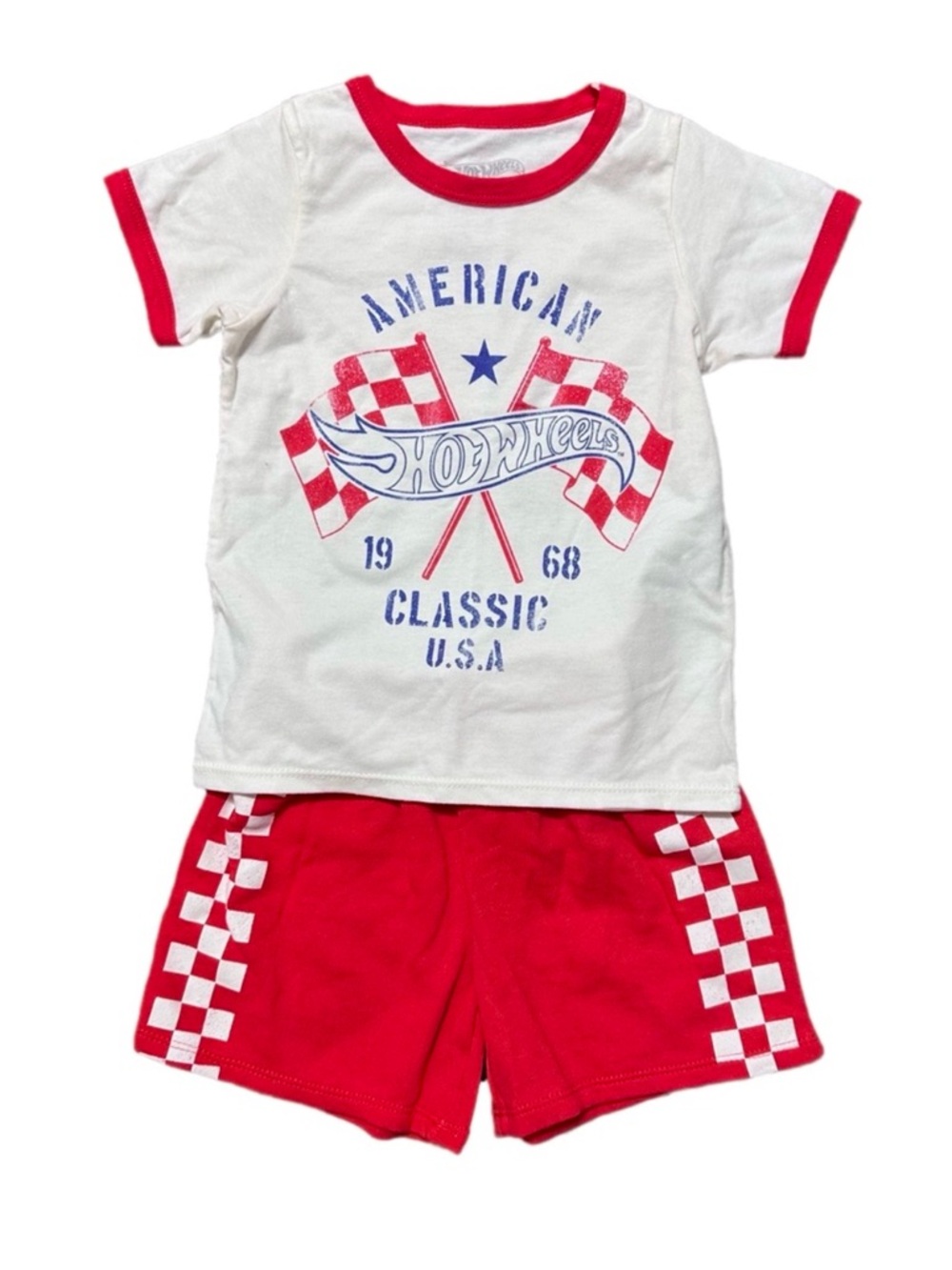 Hot Wheels 2pc short & T-shirt set boys 2T summer outfit NWT